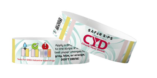 Drink Spiking Test Wristband - 2 Tests per Band) image 1