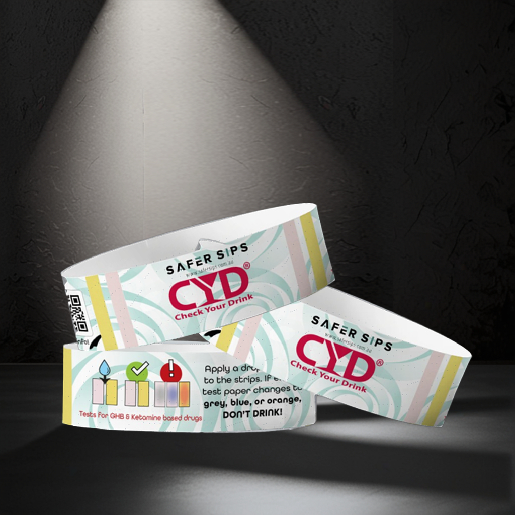 Drink Spiking Test Wristband - 2 Tests per Band) image 0