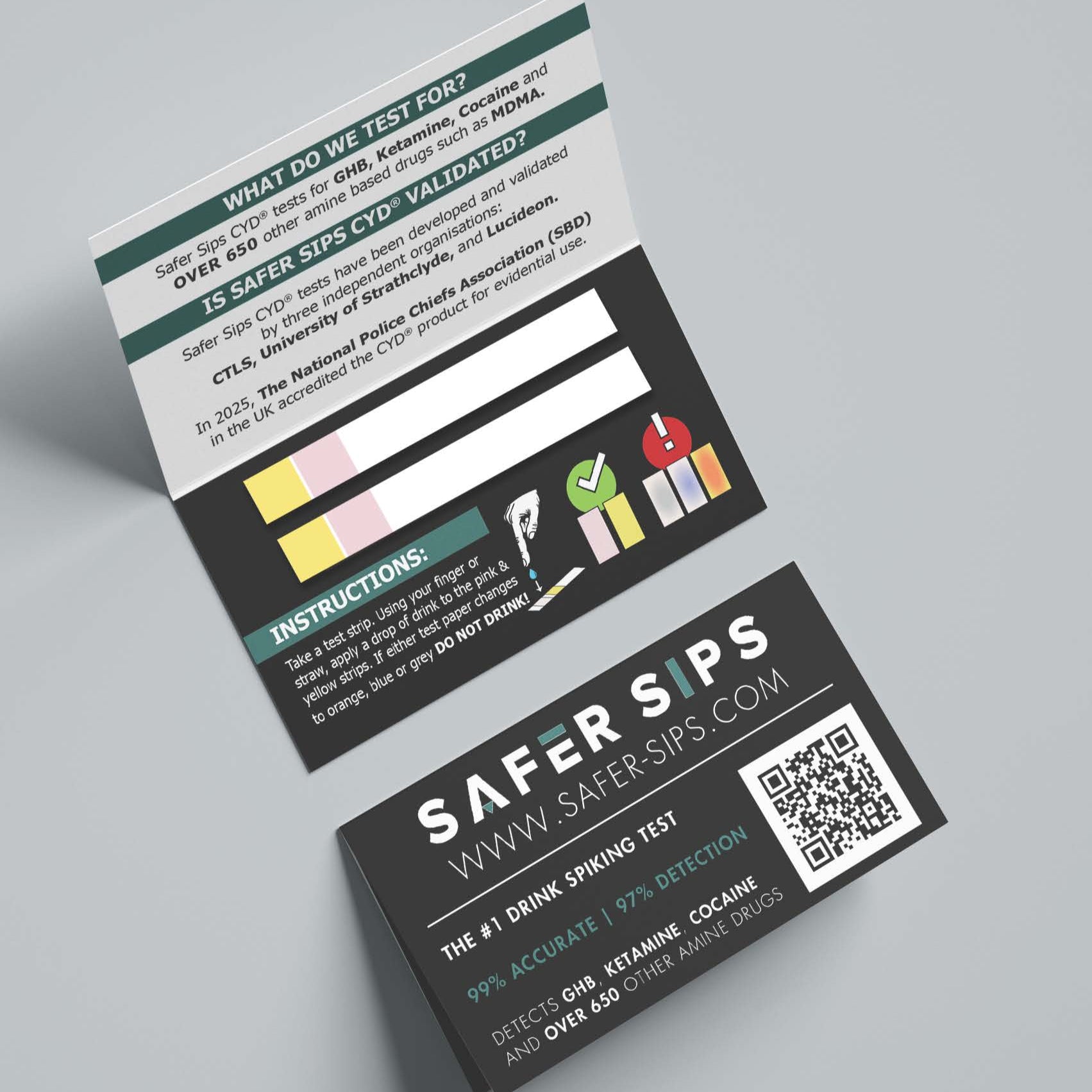 Double Strip Drink Spike Test Card image 1