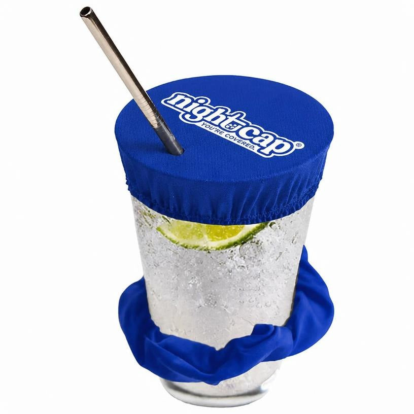 NightCap Scrunchie Drink Cover - Royal Blue