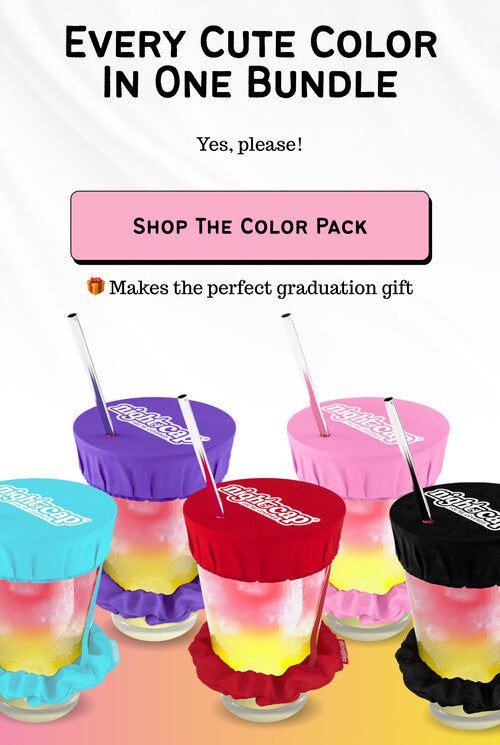 NightCap Drink Cover Scrunchie Bundle – All Colours + Keychain