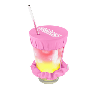 NightCap Scrunchie Drink Cover - Pink