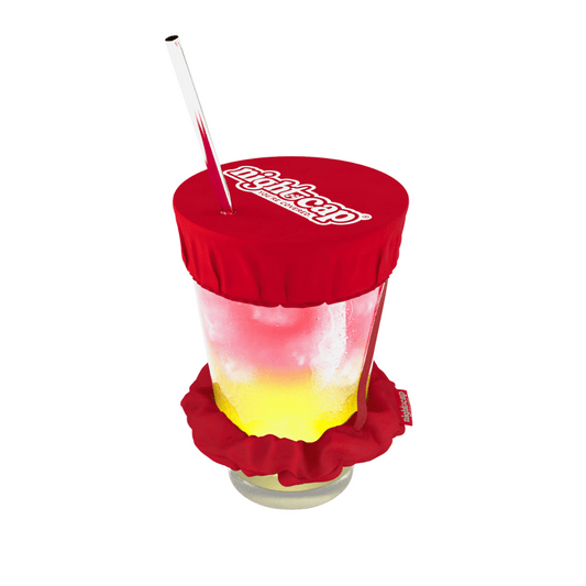 NightCap Scrunchie Drink Cover - Red