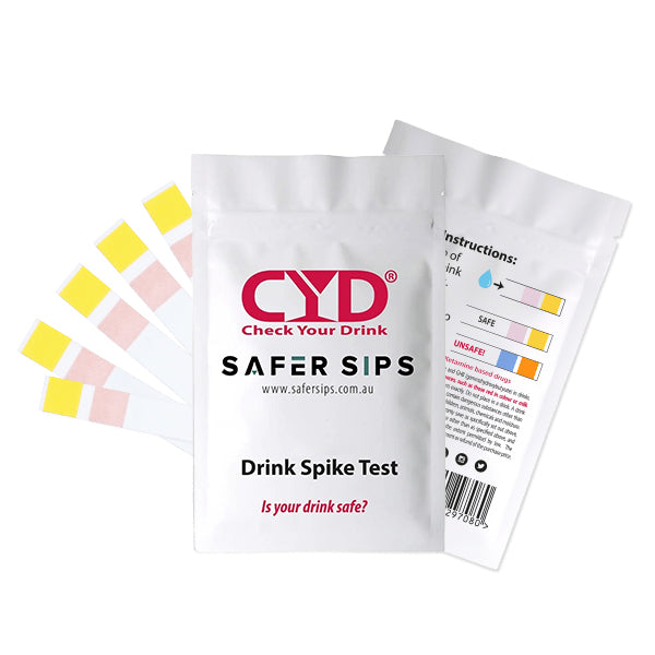 Drink Spike Strips Pouch - 5 Strips