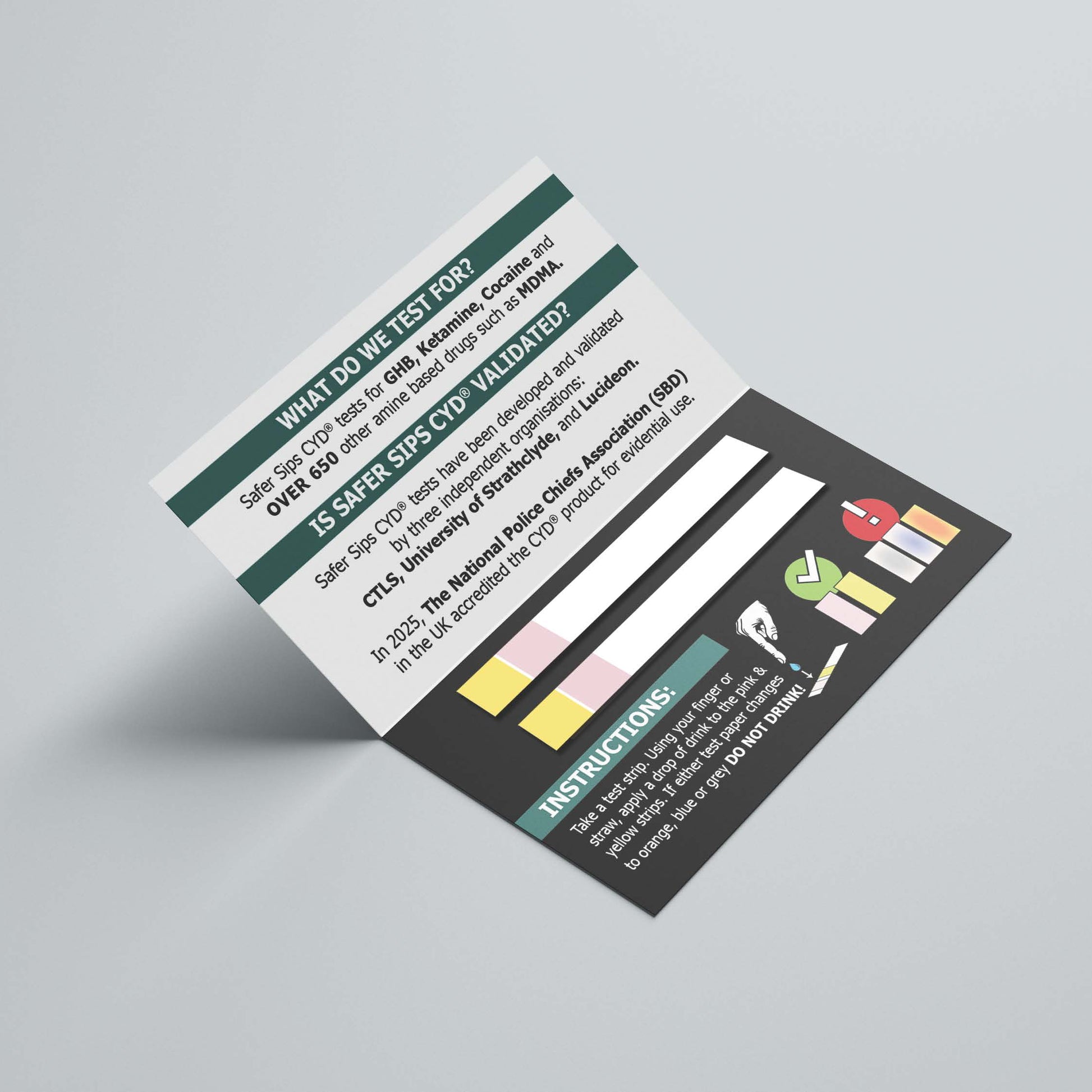 Double Strip Drink Spike Test Card image 2