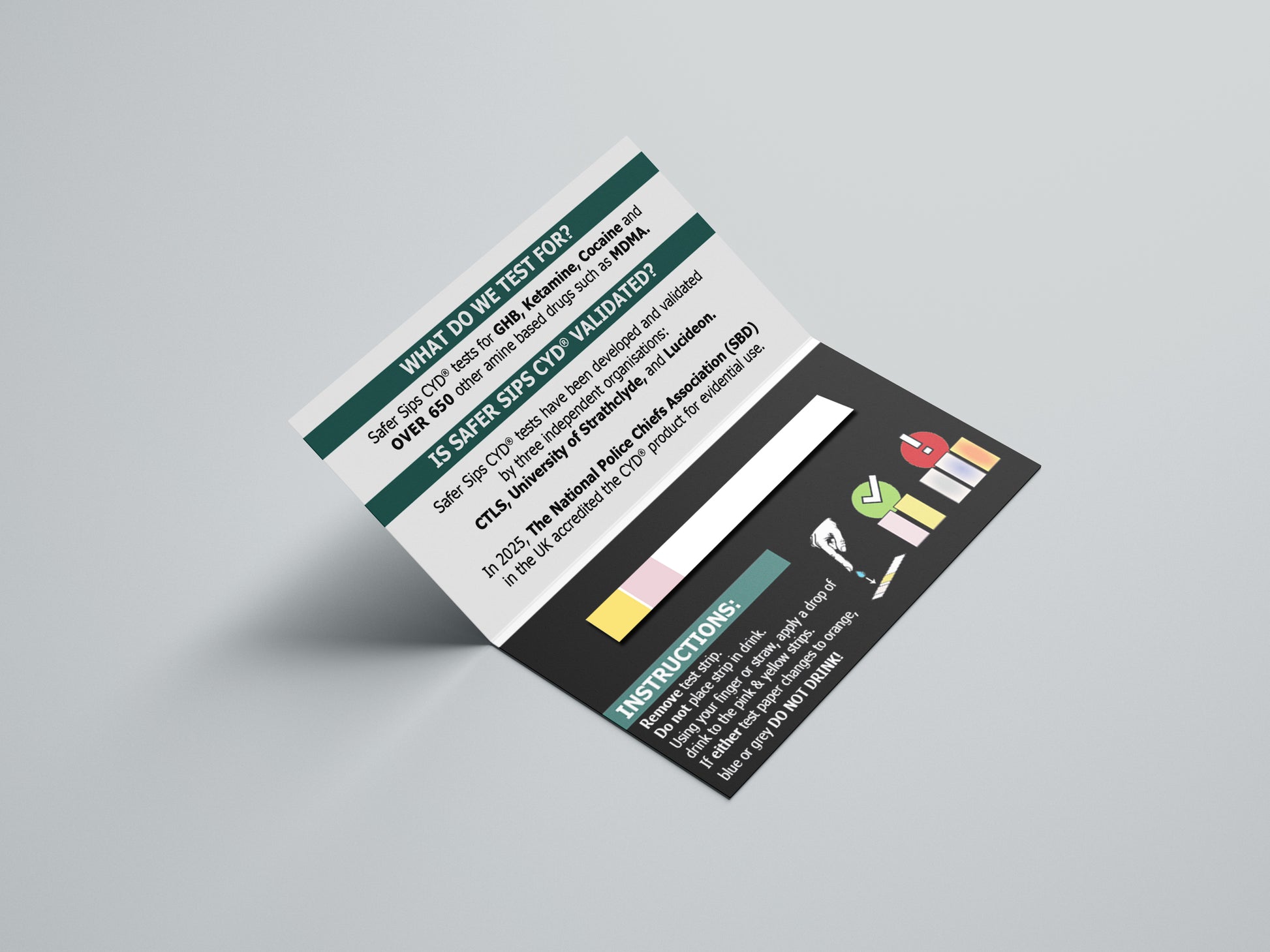 Single Strip Drink Spike Test Card image 2